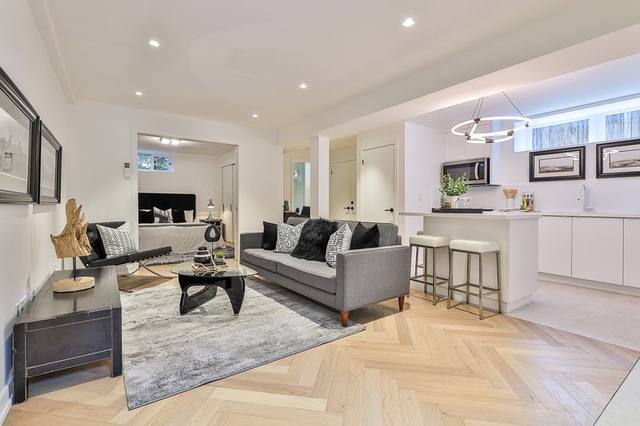 Lower Suite open-plan living